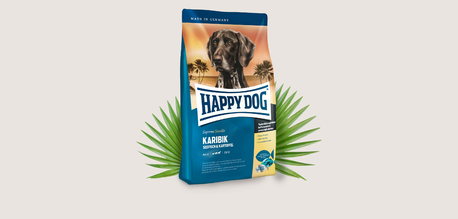 happy dog trockenfutter sensible karibik